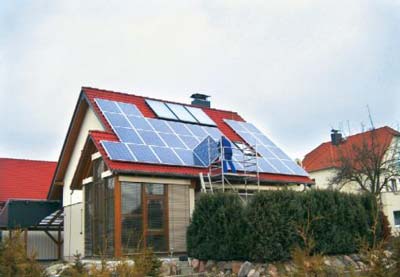 Photovoltaik auf Hausdach